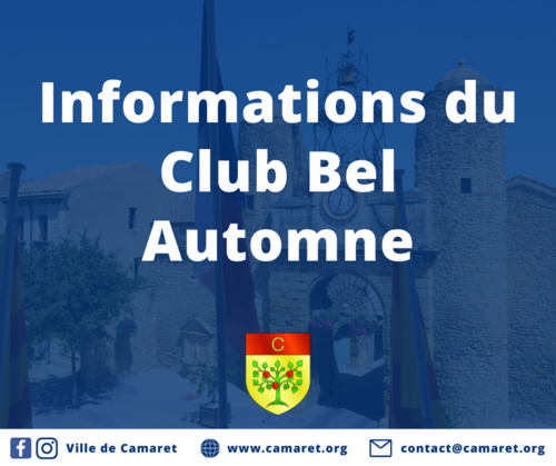 Informations du Club Bel Automne