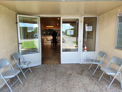 Notre centre de vaccination de Camaret est prêt à accueillir les patients qui ont pris rendez-vous pour se faire vacciner