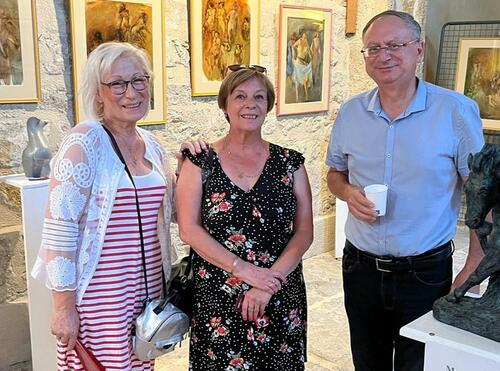 Vernissage de l'exposition de peinture et de sculpture qui a ouvert ses portes ce samedi 23 juillet