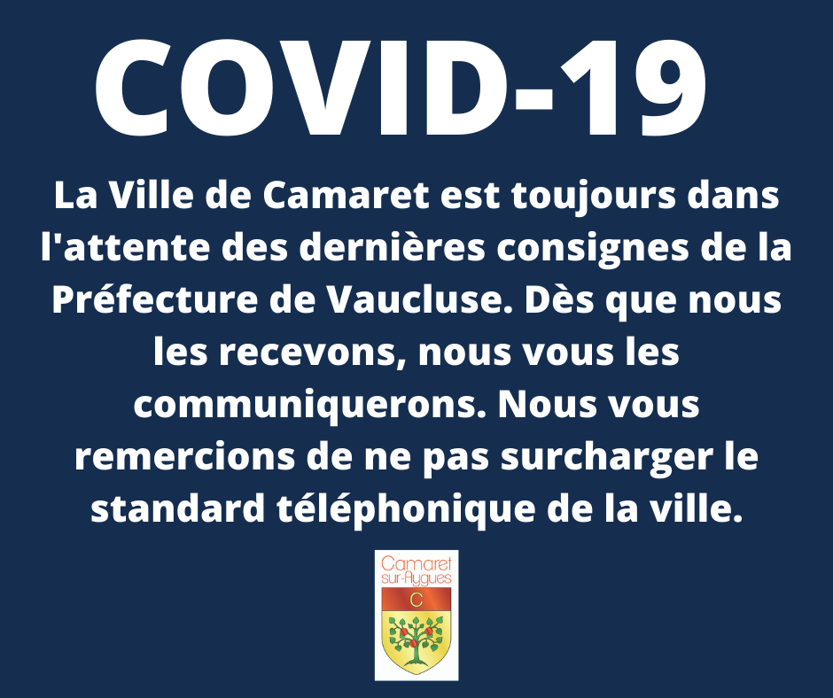 COVID-19 : message de la mairie de Camaret