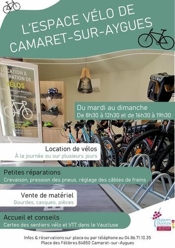 Espace Vélo à Camaret-sur-Aygues