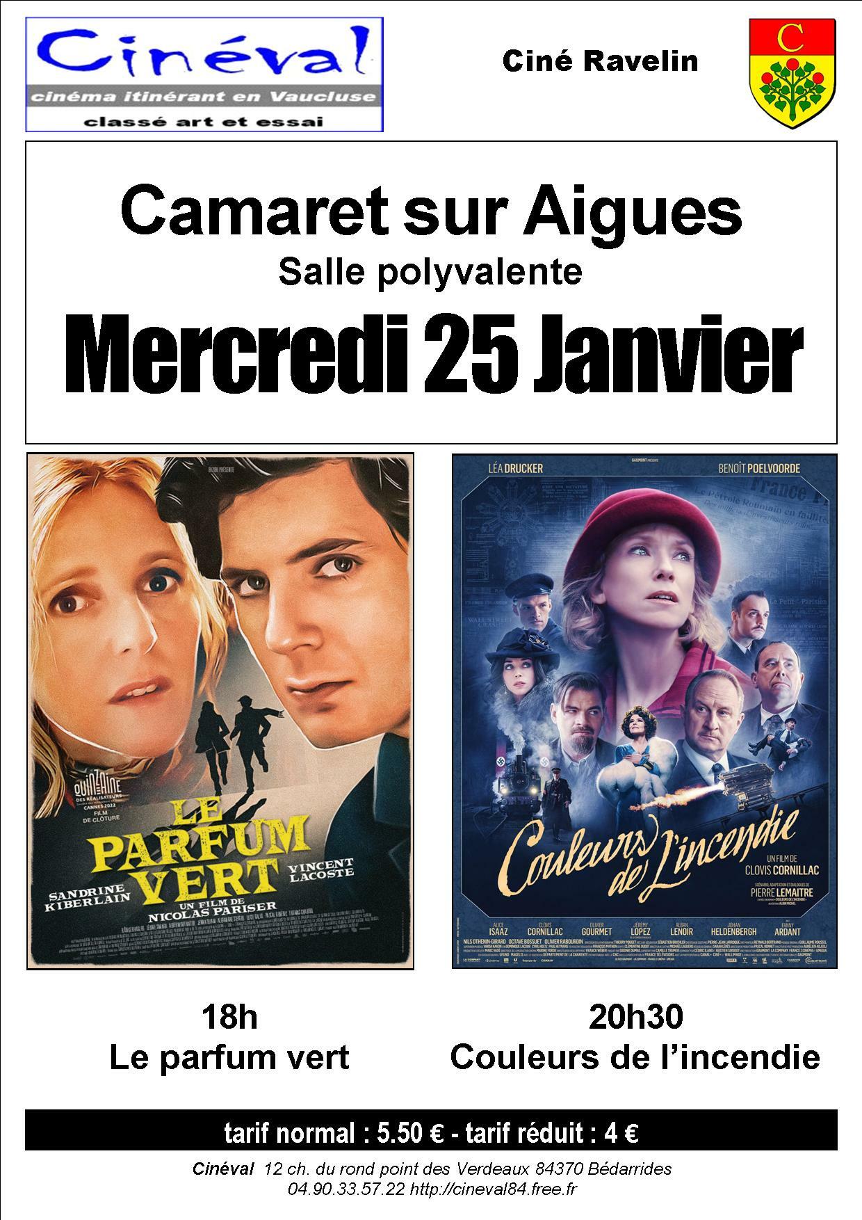 Séances du Ciné-Ravelin du mercredi 25 janvier 2023