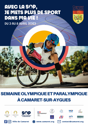 Événement à Camaret : Semaine Olympique et Paralympique (SOP) du 3 au 8 avril 2023