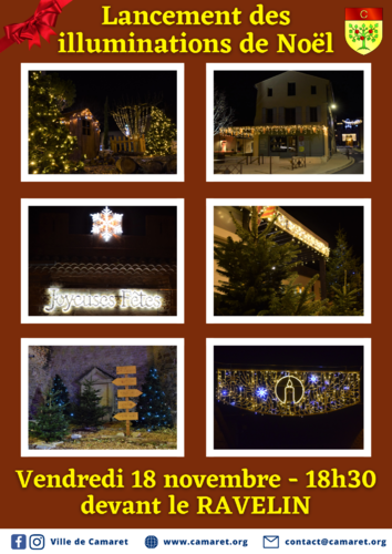 Lancement des illuminations de Noël le vendredi 18 novembre à 18h30 devant le Ravelin