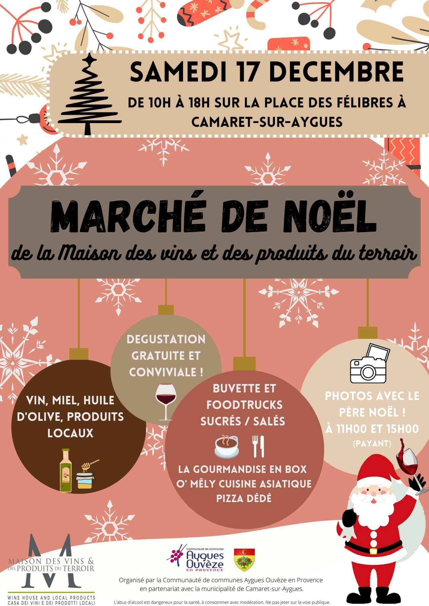 Marché de Noël de la Maison des vins le samedi 17 décembre 2022