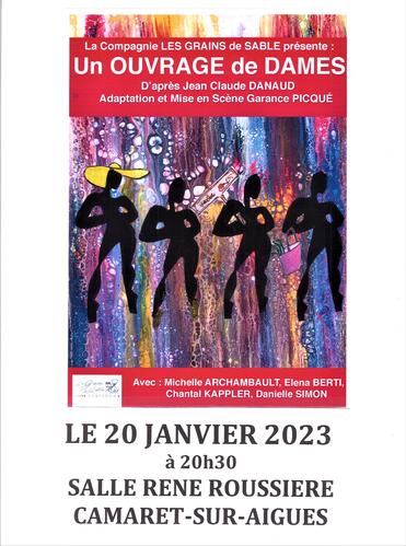 Pièce de théâtre à Camaret le vendredi 20 janvier 2023