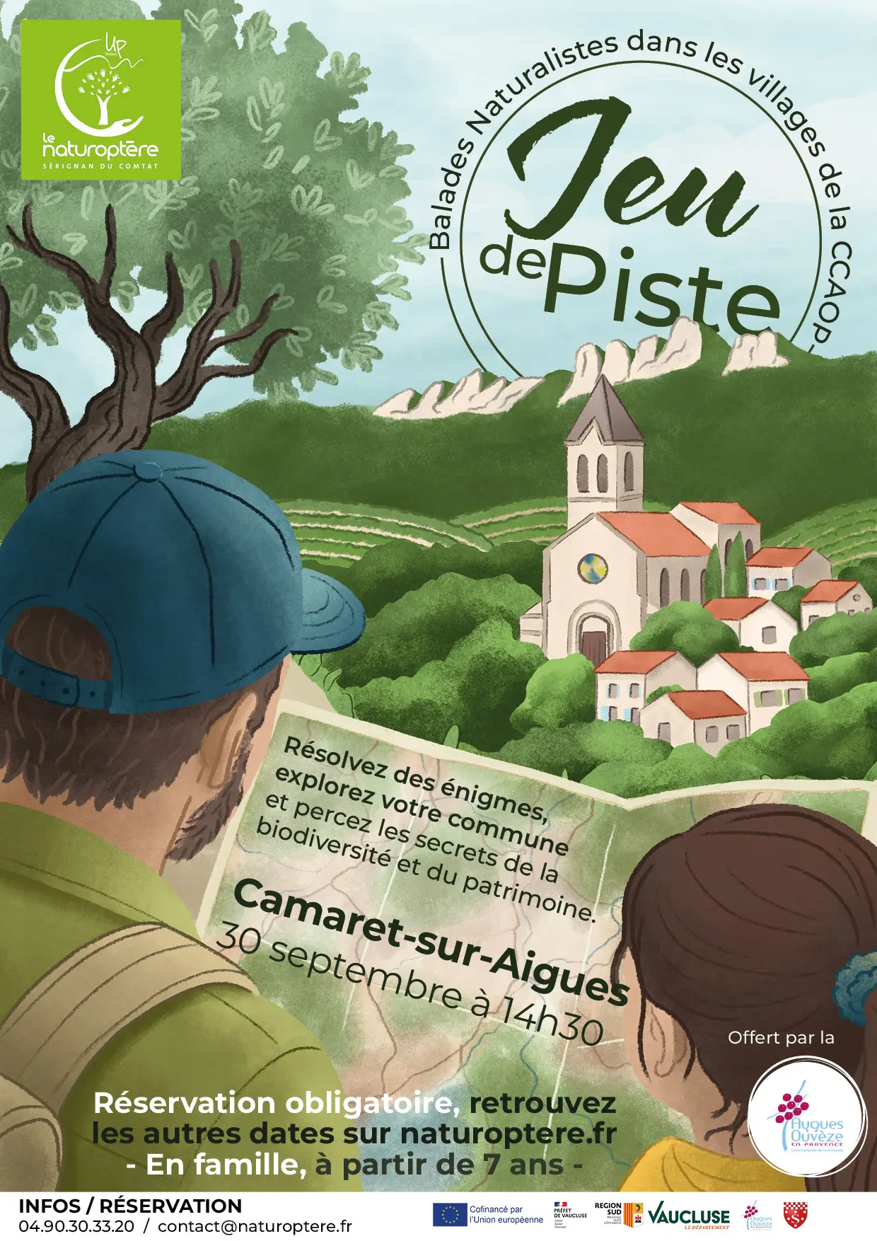 Balade « Jeu de Piste » à Camaret-sur-Aygues le mercredi 30 septembre 2026 à 14h30 à l'étang de Saint Tronquet