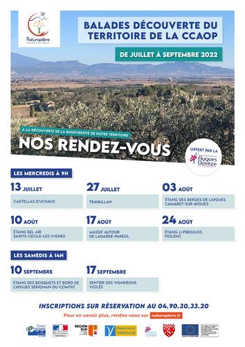 Balades découverte du territoire de la Communauté de communes Aygues Ouvèze en Provence
