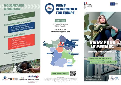 Information du Ministère des Armées : recrutement dans le cadre du Service Militaire Volontaire