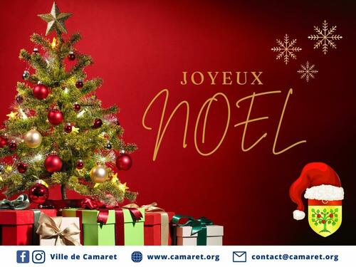 La Ville de Camaret vous souhaite à tous un très Joyeux Noël et d'excellentes fêtes de fin d'année !