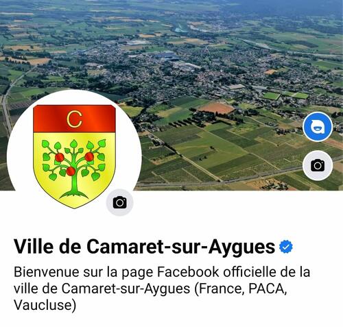 « Ville de Camaret » devient « Ville de Camaret-sur-Aygues » sur Facebook et Instagram