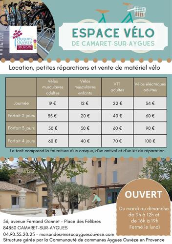 Information de la Communauté de communes Aygues Ouvèze en Provence