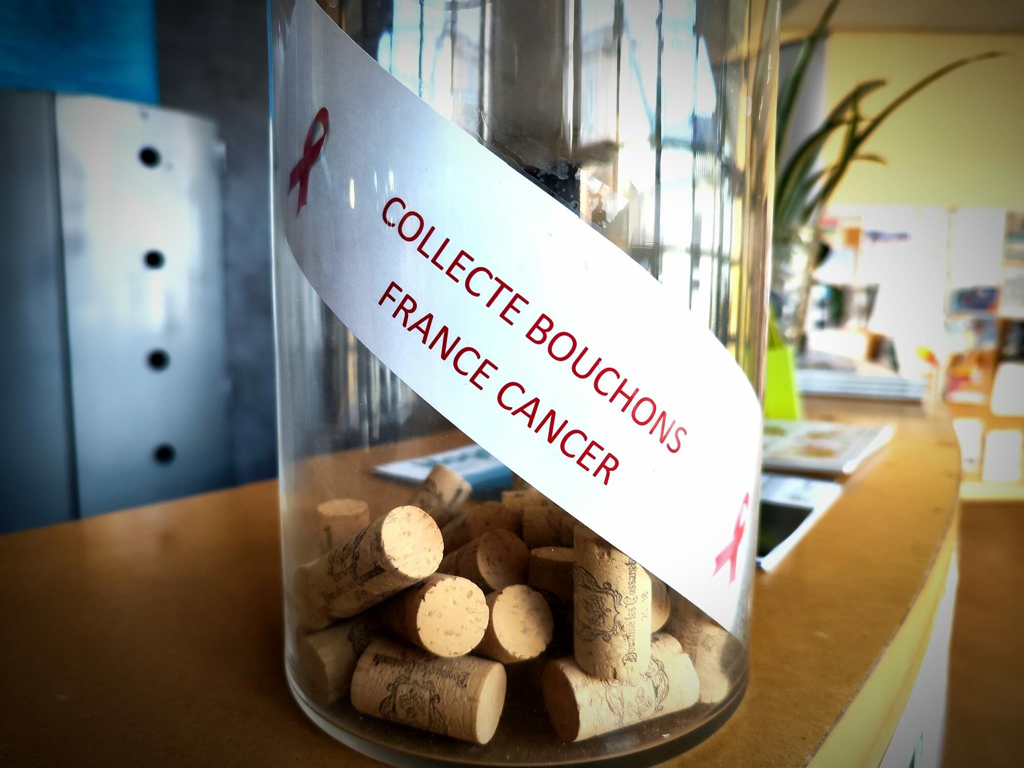 Collecte de bouchons en faveur de France Cancer