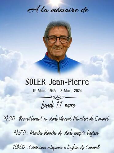 A la mémoire de Jean-Pierre Soler