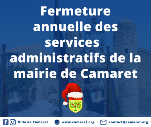 Fermeture annuelle des services administratifs de la mairie de Camaret