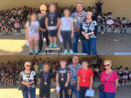 104 élèves de l'école des Amandiers ont participé au traditionnel cross de leur école, quelques jours après le cross de l'école Frédéric Mistral