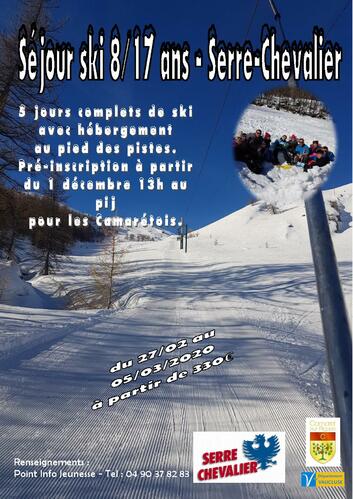 Séjour ski pour les 8/17 ans à Serre-Chevalier