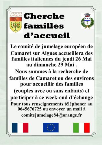 Message du Comité de jumelage européen de Camaret