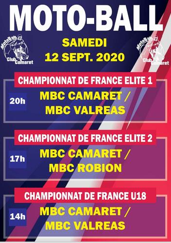 MBC Camaret / MBC Valréas 12-09-2020