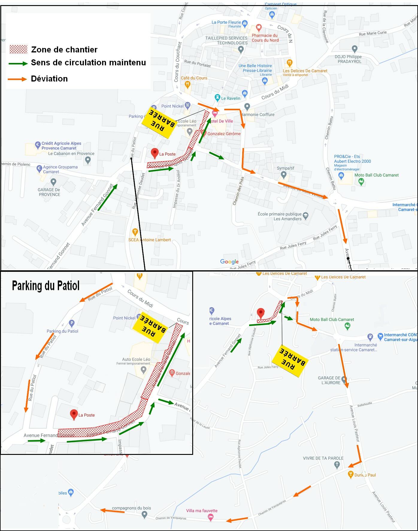 Information riverains : nouvel arrêté municipal portant sur la modification de la circulation avenue Fernand Gonnet jusqu'au Cours du Midi