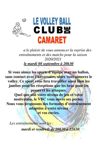 Rentrée du Volley Ball Club de Camaret